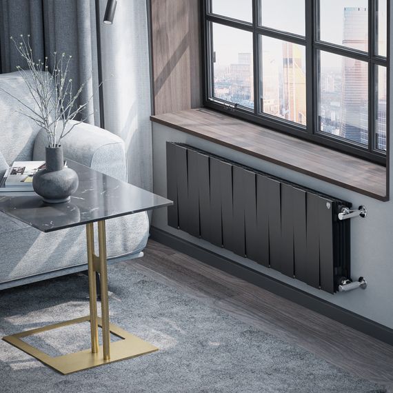 Радиатор биметаллический Royal Thermo PianoForte 300 Чёрный - 14 секц. купить в Москве и Московской области по низкой цене с доставкой по России — (4) Радиатор биметаллический Royal Thermo PianoForte 300 Чёрный - 14 секц. — (4)