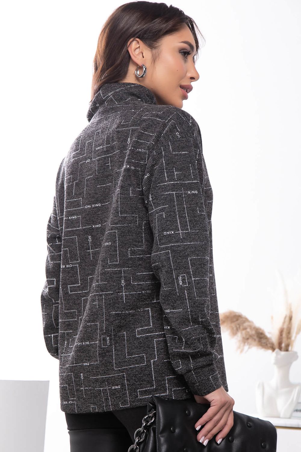 Джемпер "Игра по твоим правилам" (серебро) Б7552 LT Collection (Акция)