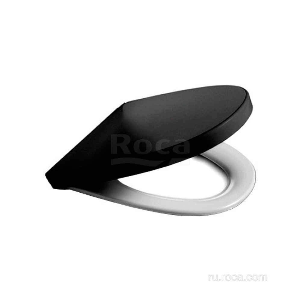 Крышка для чаши Roca Victoria Nord Soft Close Black Edition ZRU9302627 петли хром