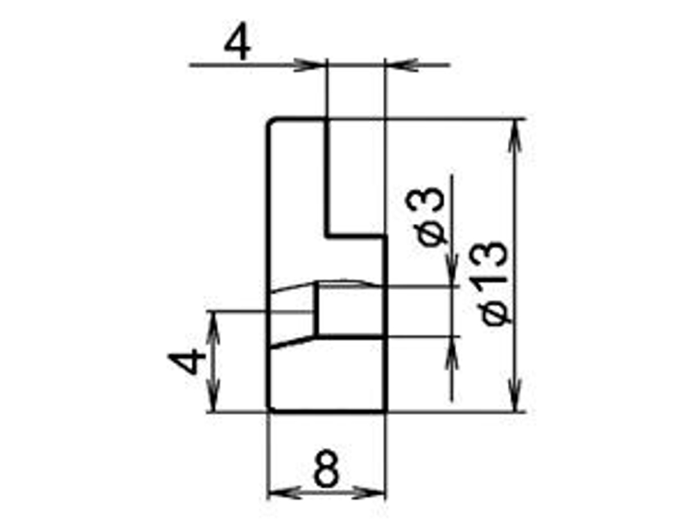 Кляймер №3 (для стекла 5 мм) (прозрачный) круглый