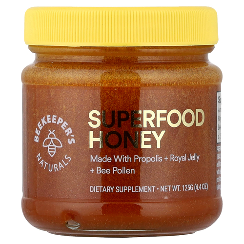 Beekeeper's Naturals, мед с суперфудами, 125 г (4,4 унции)