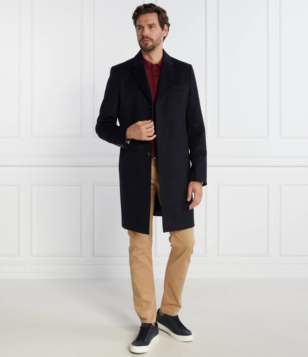 Хлопковое пальто h hyde BOSS BLACK - темно-синий(50502327)