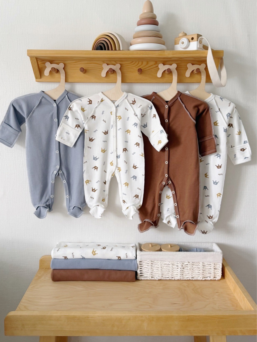 Короны | Лазурно-серый | Шоколад