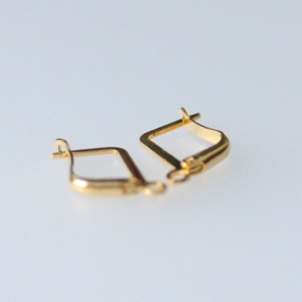 Швензы С ЗАМКОМ (5 пар, цвет яркое золото)