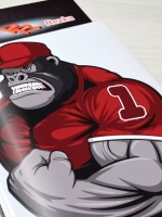 Наклейка - Горилла качок