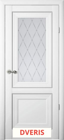 Межкомнатная дверь Прадо ПО (Белый/Мателюкс)