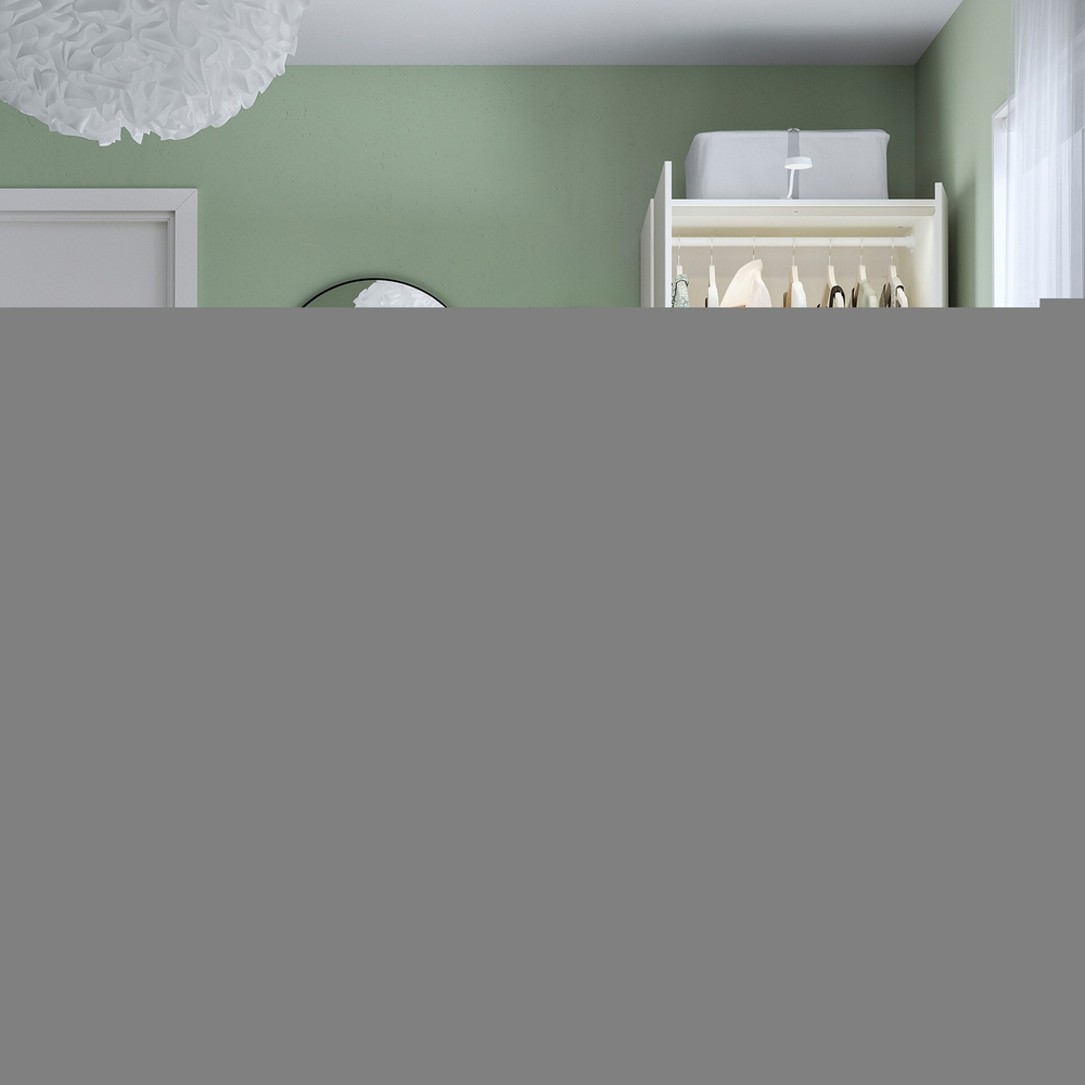 Распашной шкаф FARDAL PAX IKEA комбинация (двухсекционный) (белый)  80*60*260