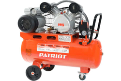 Компрессор Patriot поршневой ременной PTR 50-450A, 450 л/мин, 10 бар, 2200 Вт, 50 л, быстросъемный 1/4" + "елочка"