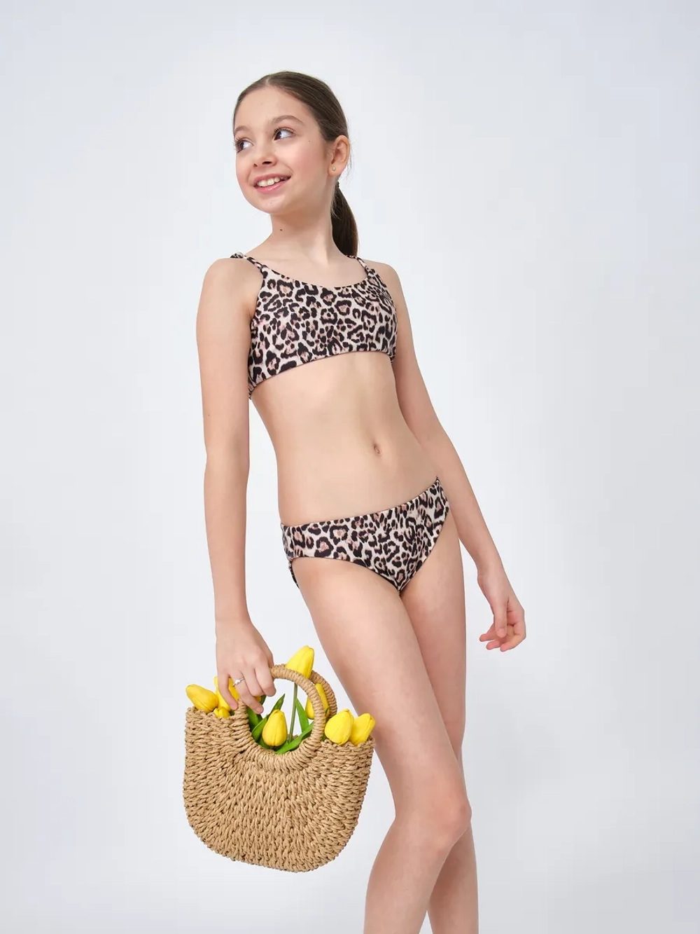 купальник раздельный с топом для бассейна