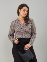 Блузка БЛ-22/бежевый-зебра