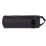 Пенал - тубус Alingar, ткань, 2 молнии, петля, 70 х 200 мм, "Джинс", ассорти (темно-серая джинсовая ткань)