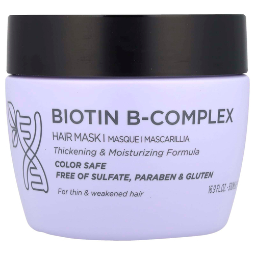 Luseta Beauty, Biotin B-Complex, восстанавливающая маска для волос, предотвращающая ломкость, 500 мл (16,9 жидк. унц.)