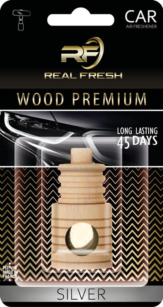 ОСВЕЖИТЕЛЬ ВОЗДУХА &quot;REAL FRESH&quot; WOOD PREMIUM SILVER 5ML