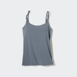 UNIQLO ТОП-БЮСТГАЛЬТЕР НА ТОНКИХ БРЕТЕЛЯХ, СЕРЫЙ
