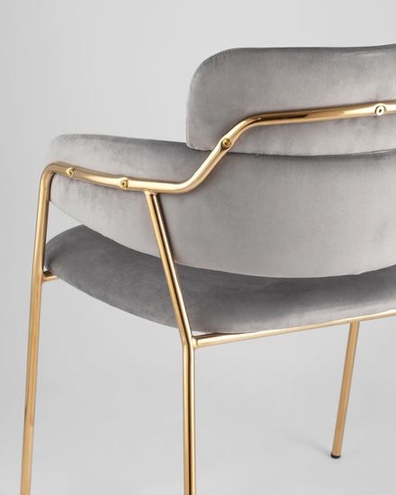 Стул Полин светло-серый 2 шт