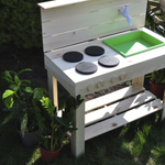 Dipriz Детская кухня игровая для девочек и мальчиков из массива сосны Офелия, развивающая детская игрушка