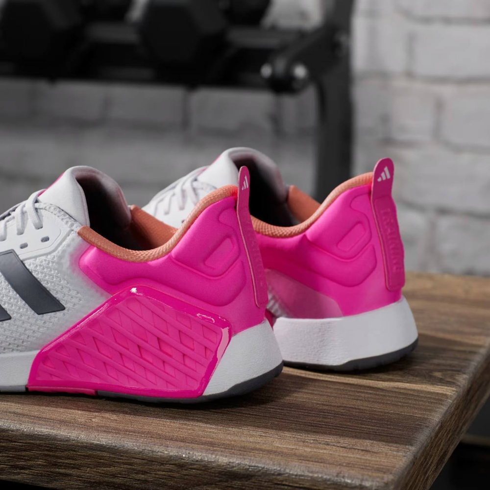 Кроссовки женские Adidas Dropset 3 (Розово-Белые)