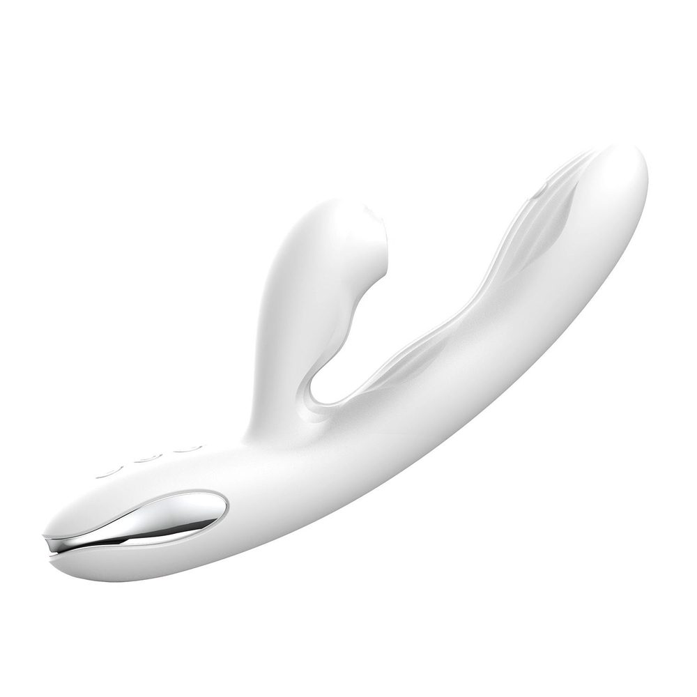 Вибратор-кролик BeYourLover Eria с вакуумом и нагревом, 21,5 см