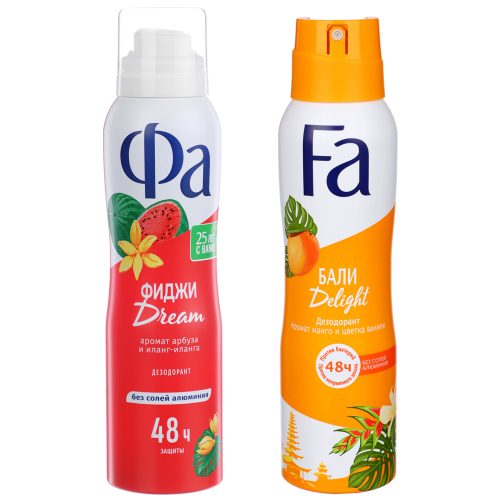 Дезодорант аэрозоль женский ФА Бали Delight /Гавайи Fun,150мл