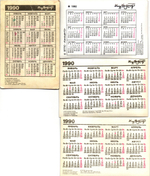 № 151 Набор из 10 объёмных стерео Календариков СССР Мультфильмы 1990 , 1991, 1992 год.
