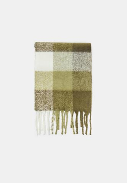 STRADIVARIUS Клетчатый шарф, хаки