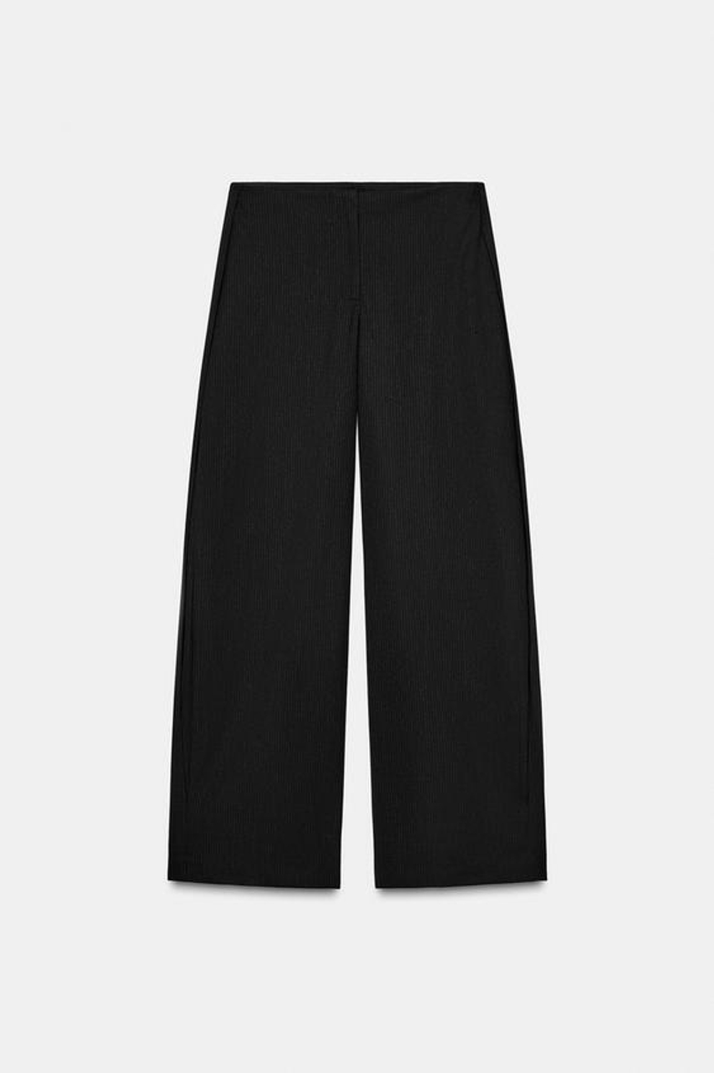 ZARA БРЮКИ В ПОЛОСКУ С ЗАЩИПАМИ — ZW COLLECTION, ЧЕРНЫЙ