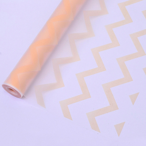 Пленка матовая с рисунком "Зигзаг" Кремовая