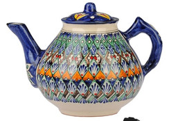 Чайник заварочный Риштанская Керамика синий