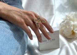 Кольцо Butterfly mix colors