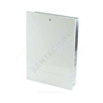 Шкаф коллекторный встраиваемый сталь ШРВ-6 1150х120-180х648-711мм RAL 9016 (Белый) Wester 0-32-1150