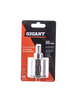 Коронка алмазная по стеклу и керамике (35 мм; 30 мм) Gigant DBG 11071