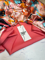 Костюмно-плательная однотонная вискоза со льном и шелком (ACNE STUDIOS, 60%вискоза/30%лен/10%шелк, Аромат спелого коралла, 150, 275 гр/м2)