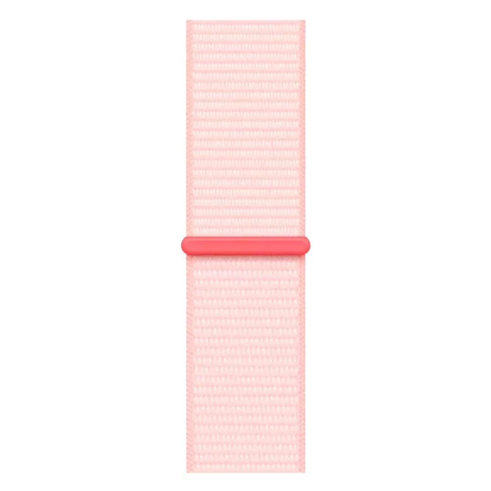 Apple Watch Series 9, 41 мм, корпус из алюминия Light Pink, тканевая спортивная петля Light Pink