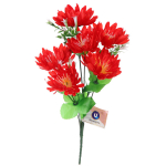 Цветы искусственные 30см «Цветочная фантазия» 6 цветков красные