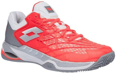 Женские Кроссовки теннисные Lotto Mirage 100 Clay W - fiery coral/all white