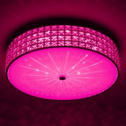 Citilux Портал CL32418G1 LED RGB Люстра хрустальная с пультом Хром