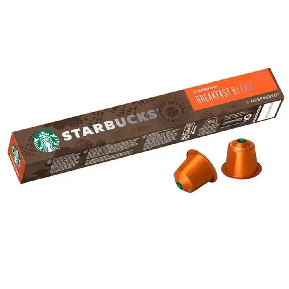 Кофе капсульный Starbucks Nespresso Breakfast Blend, для системы Nespresso, 10 шт