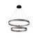 Подвесная люстра Crystal Lux FERNANDO SP123W LED D600+800 COFFEE/BLACK