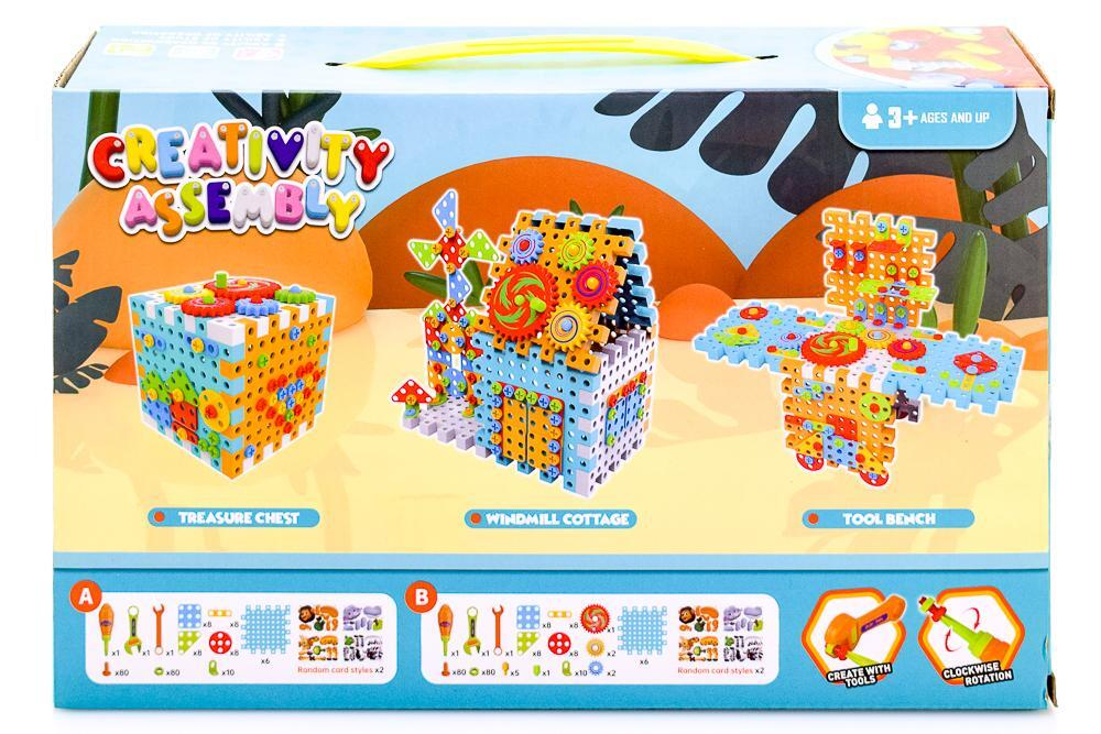 Конструктор развивающий с ответркой, коробка 021-1A