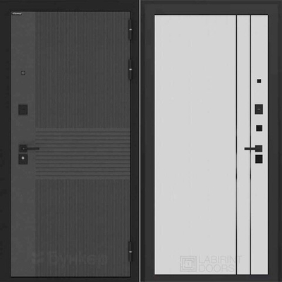 Входная дверь Бункер БН 05 - 10 Белый софт рельеф