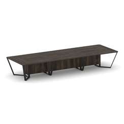 Steel Meet Стол переговорный прямоугольный KD-PR.B.SP-16 Дуб Мали/Металл Черный 4800*1600*750