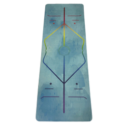 Тревел коврик для йоги Rainbow Sky 185*68*0,1 см из микрофибры и каучука