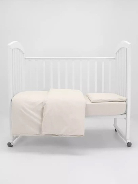 Комплект постельного белья (КПБ) топотушки однотон поплин ( 3 предмета) экрю