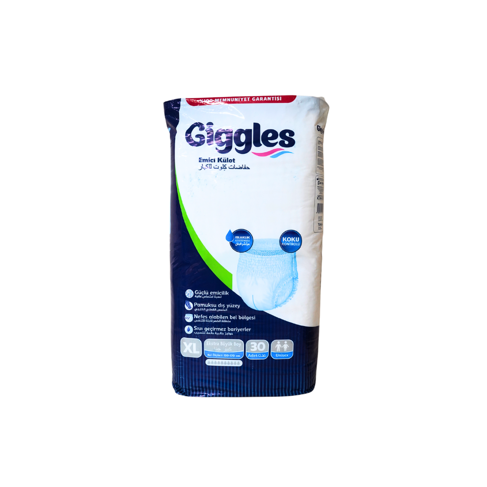 Giggles XL подгузники трусики для взрослых 70кг 120-160см 30шт
