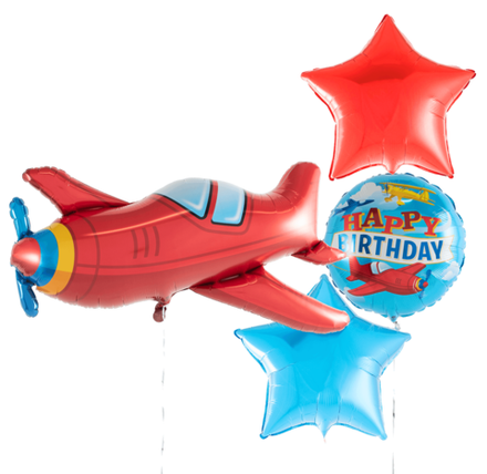 Набор шаров "Винтажный самолет на День Рождения"