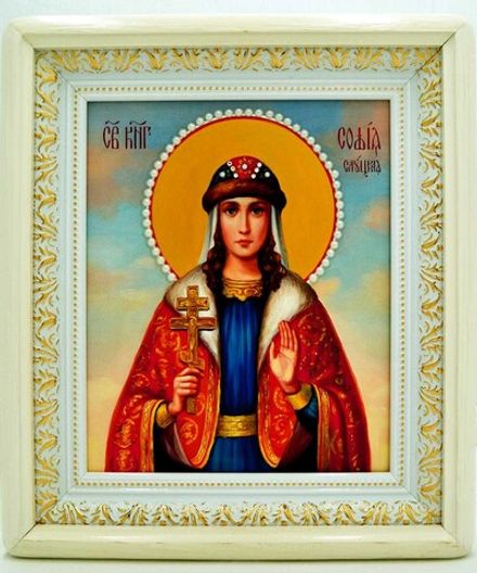 Икона Софии Слуцкой ручной работы.