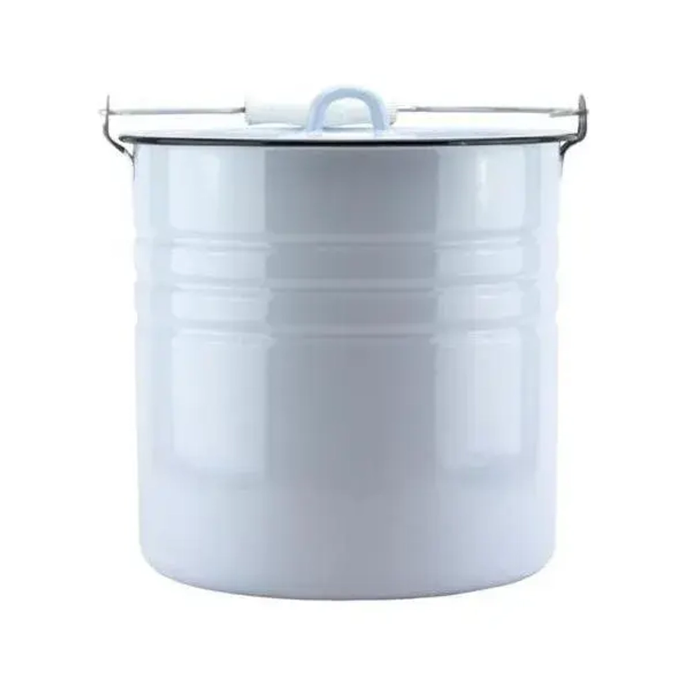 Ведро эмалированное 12,0л с крышкой 26-595