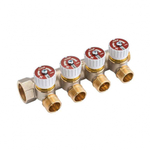 Коллектор ICMA  3/4x1/2 н.р на 4 вых c вентилями