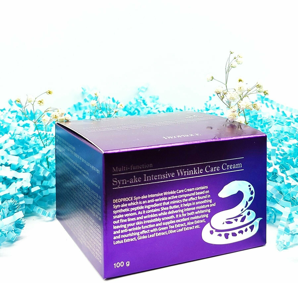 Deoproce Syn-Ake Intensive Wrinkle Care Cream Крем для лица со змеиным ядом, 100 мл