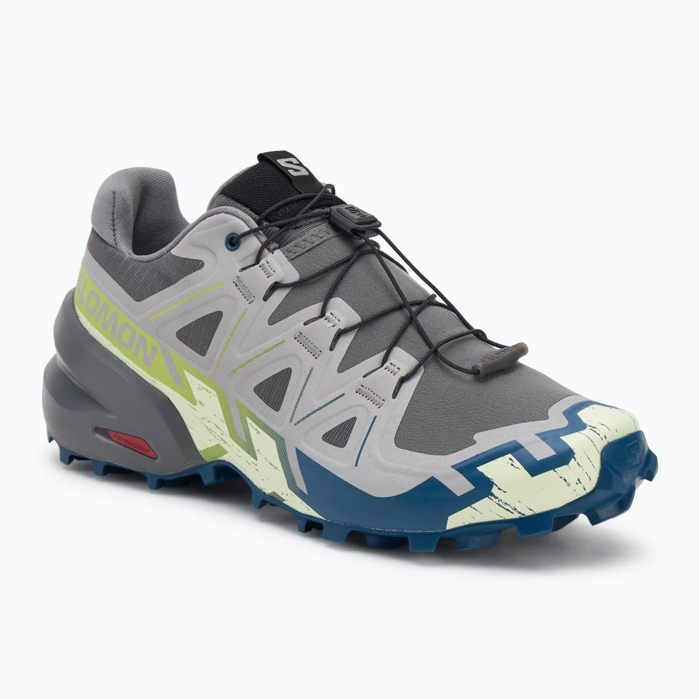 Кроссовки для бега Salomon Speedcross 6 castlerock/lime cream/poseidon